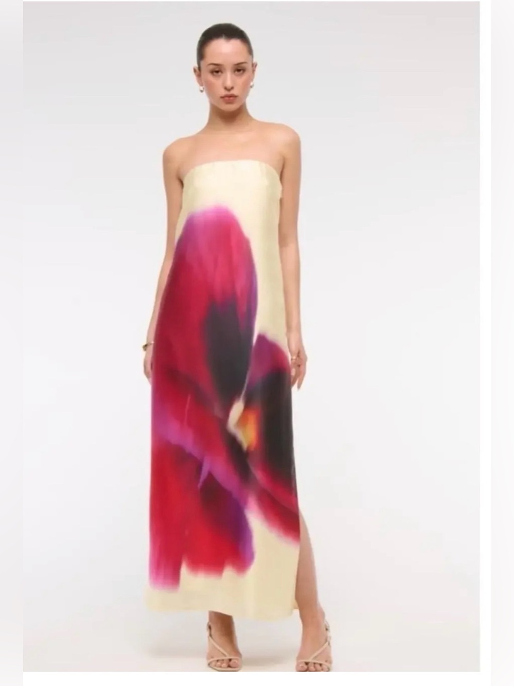 NWT Abercrombie & Fitch Julia Strapless Slip Maxi Dress, L